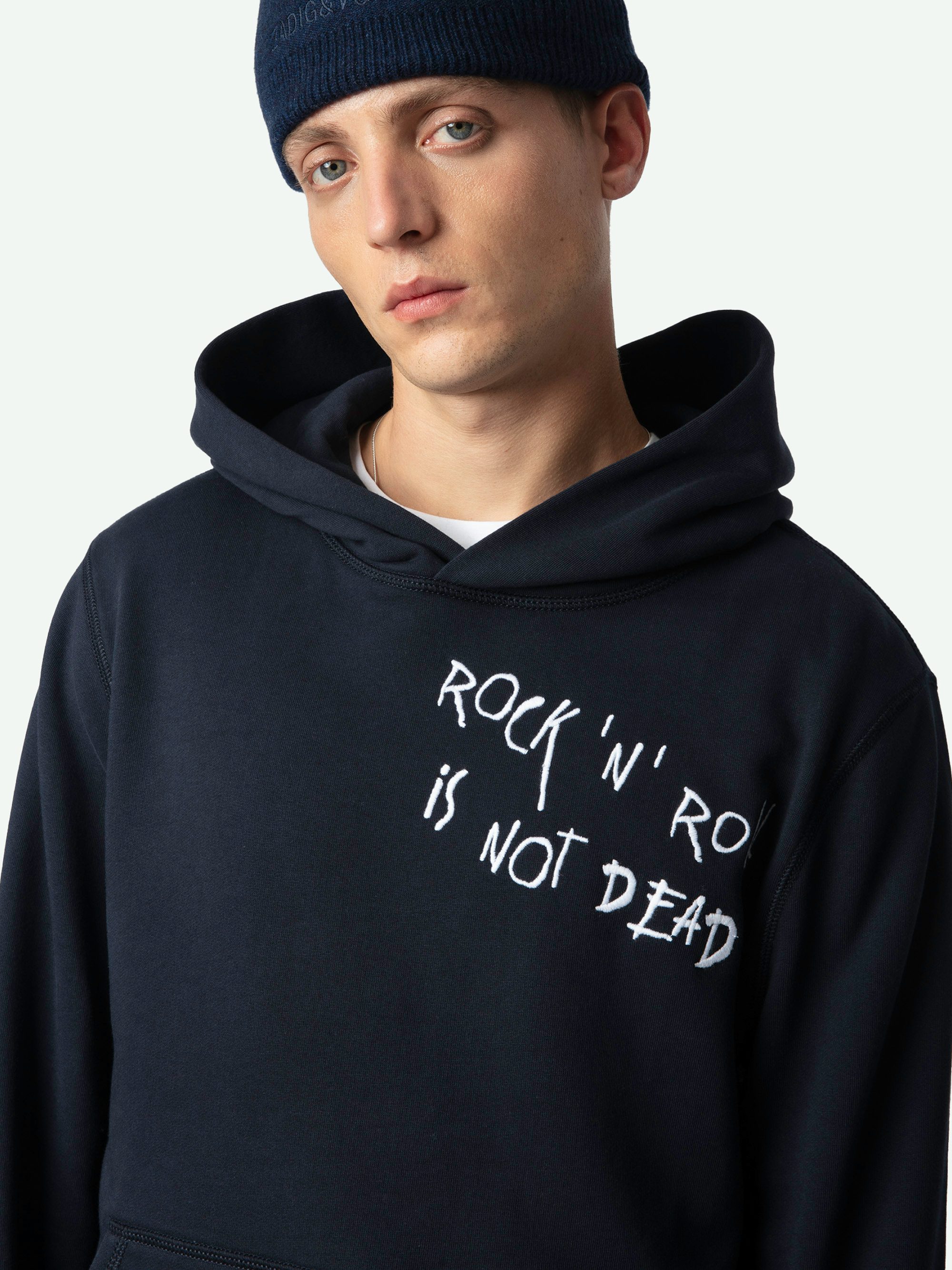 Sweatshirt Sanchi - Sweatshirt Hoodie mit Stickerei auf der Vorderseite.